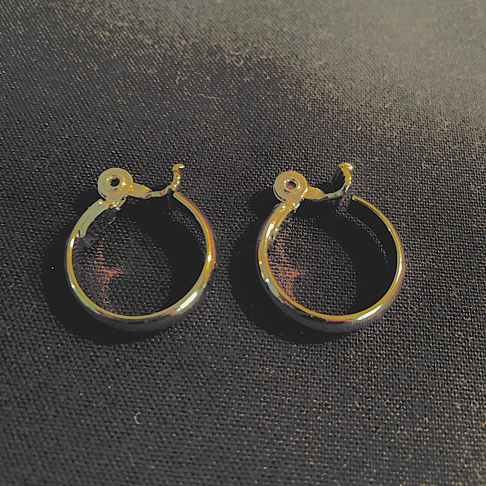 Monet gold hoop earrings